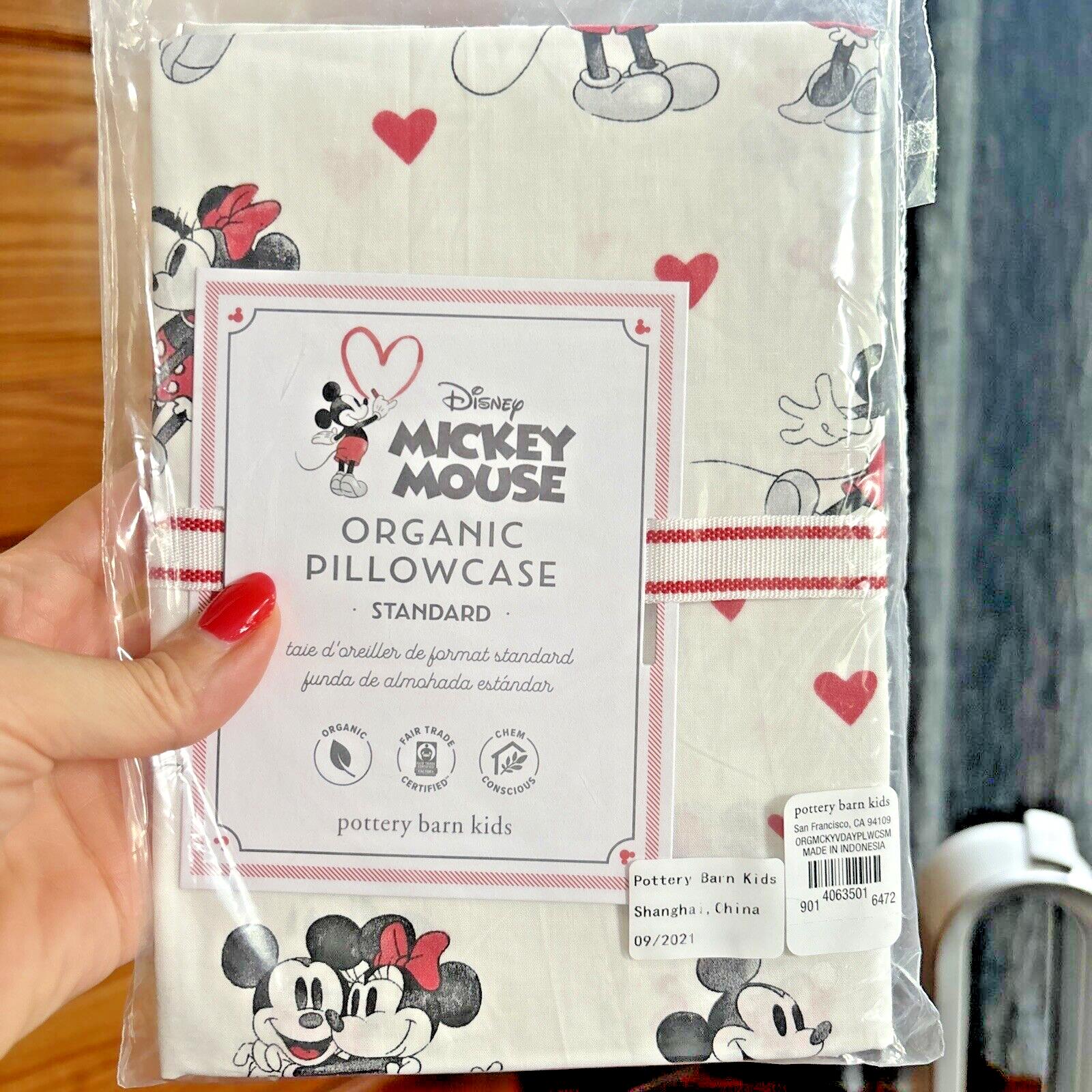 Disney Pottery Barn Mickey Minnie Mouse Peanuts Snoopy holiday Pillowcase kids