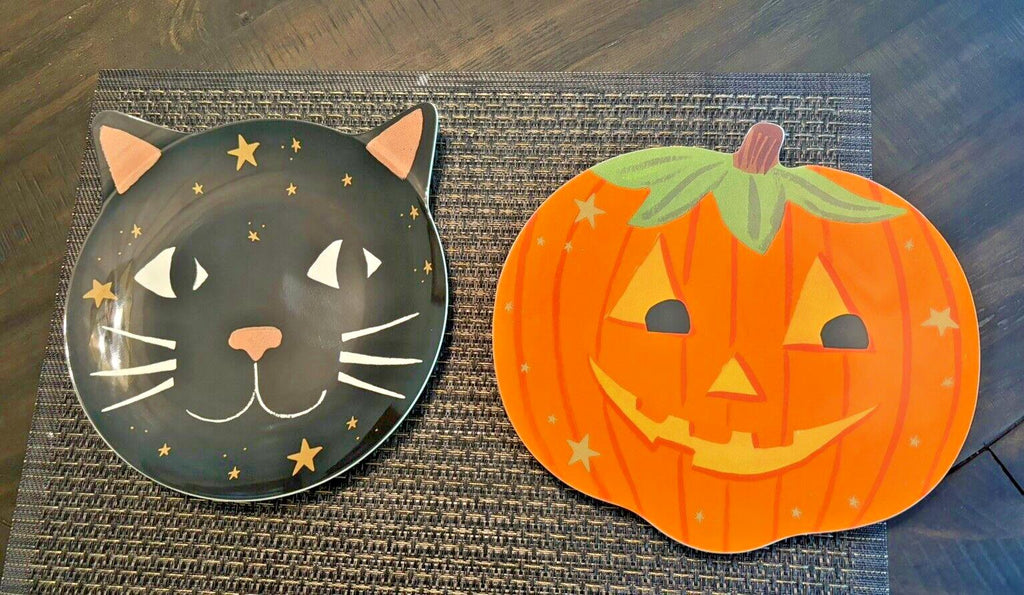 Pottery Barn Halloween Holiday party Black Cat Pumpkin Disney school kid SET 4 1