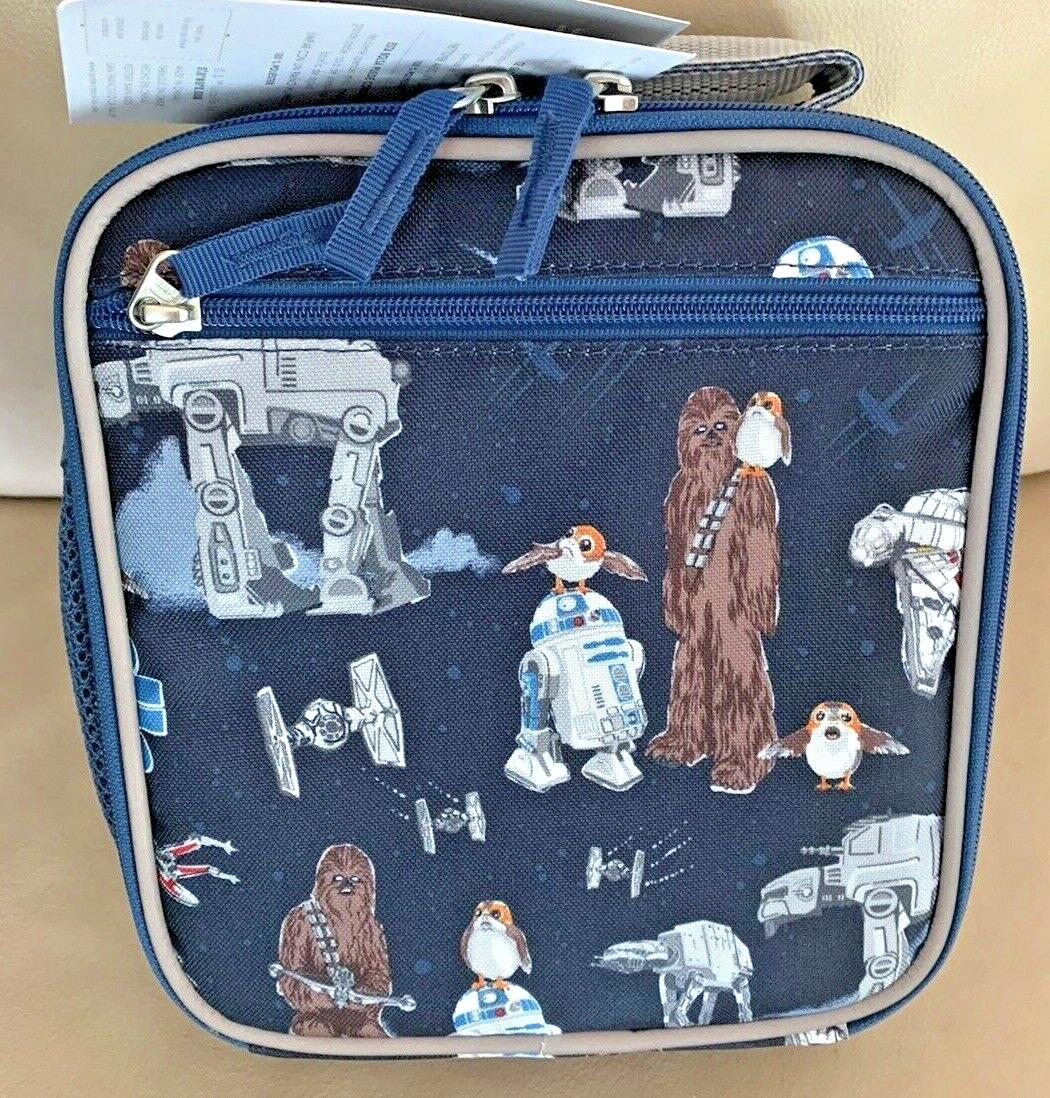 Pottery Barn Disney school LUNCH BAG STAR WARS jedi droid space boy travel 1