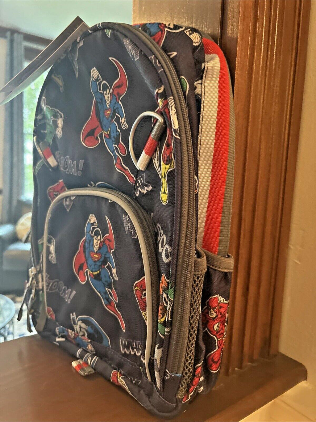 Pottery Barn school Disney Marvel comic batman Spiderman Backpack + Lunch bag .