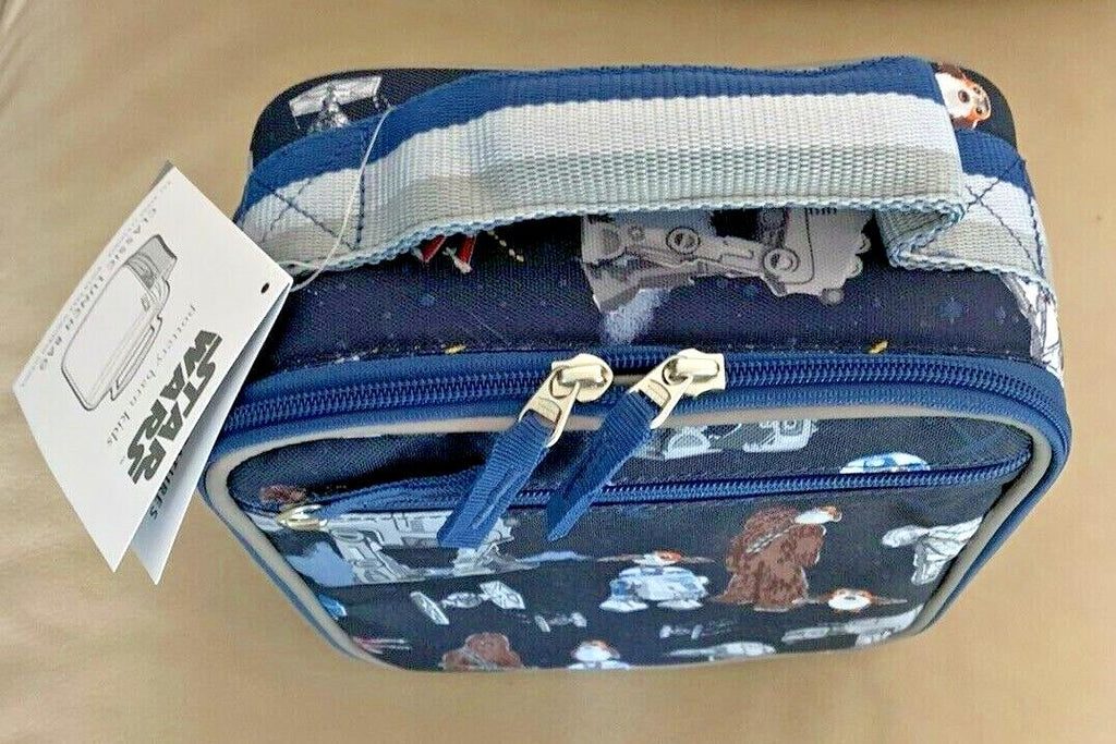 Pottery Barn Disney school LUNCH BAG STAR WARS jedi droid space boy travel 1