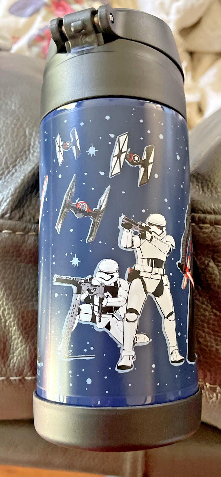 school Pottery barn STAR WARS Solo Water bottle jedi spaceship Travel storm .