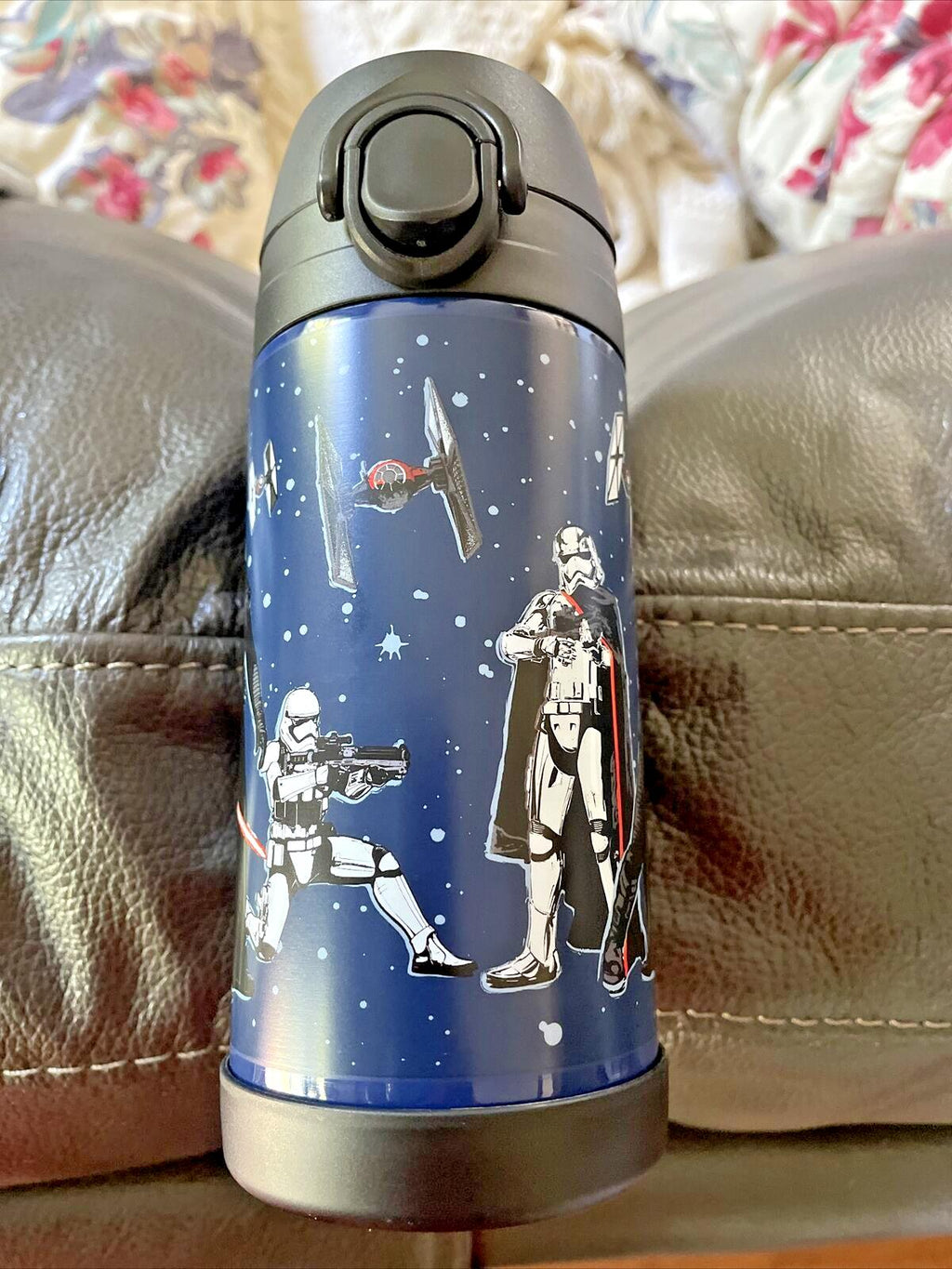 school Pottery barn STAR WARS Solo Water bottle jedi spaceship Travel storm .