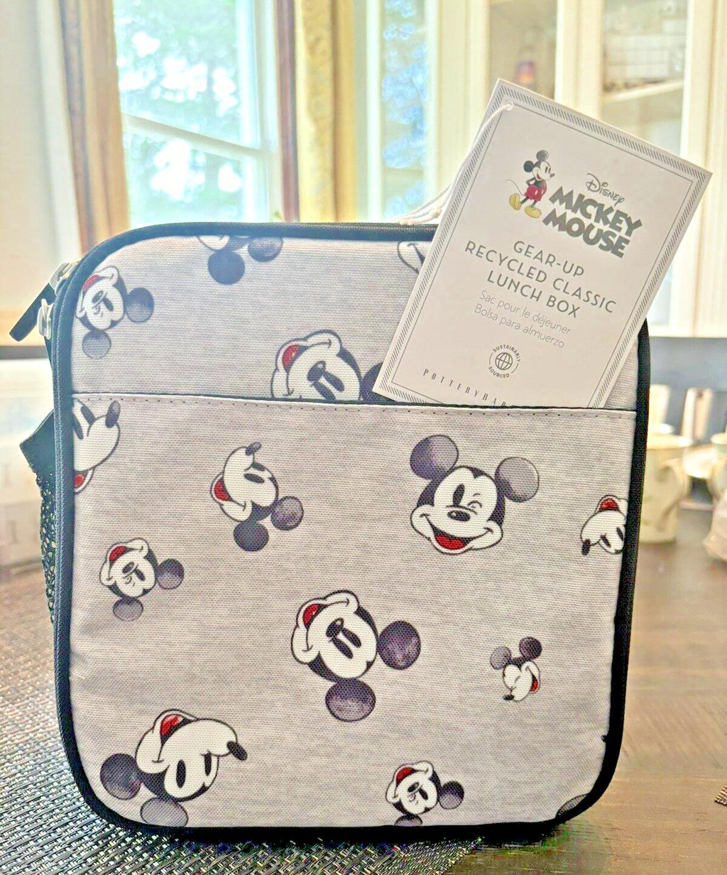 School Disney Pottery Barn MICKEY MOUSE LUNCH BOX bag holiday party travel =