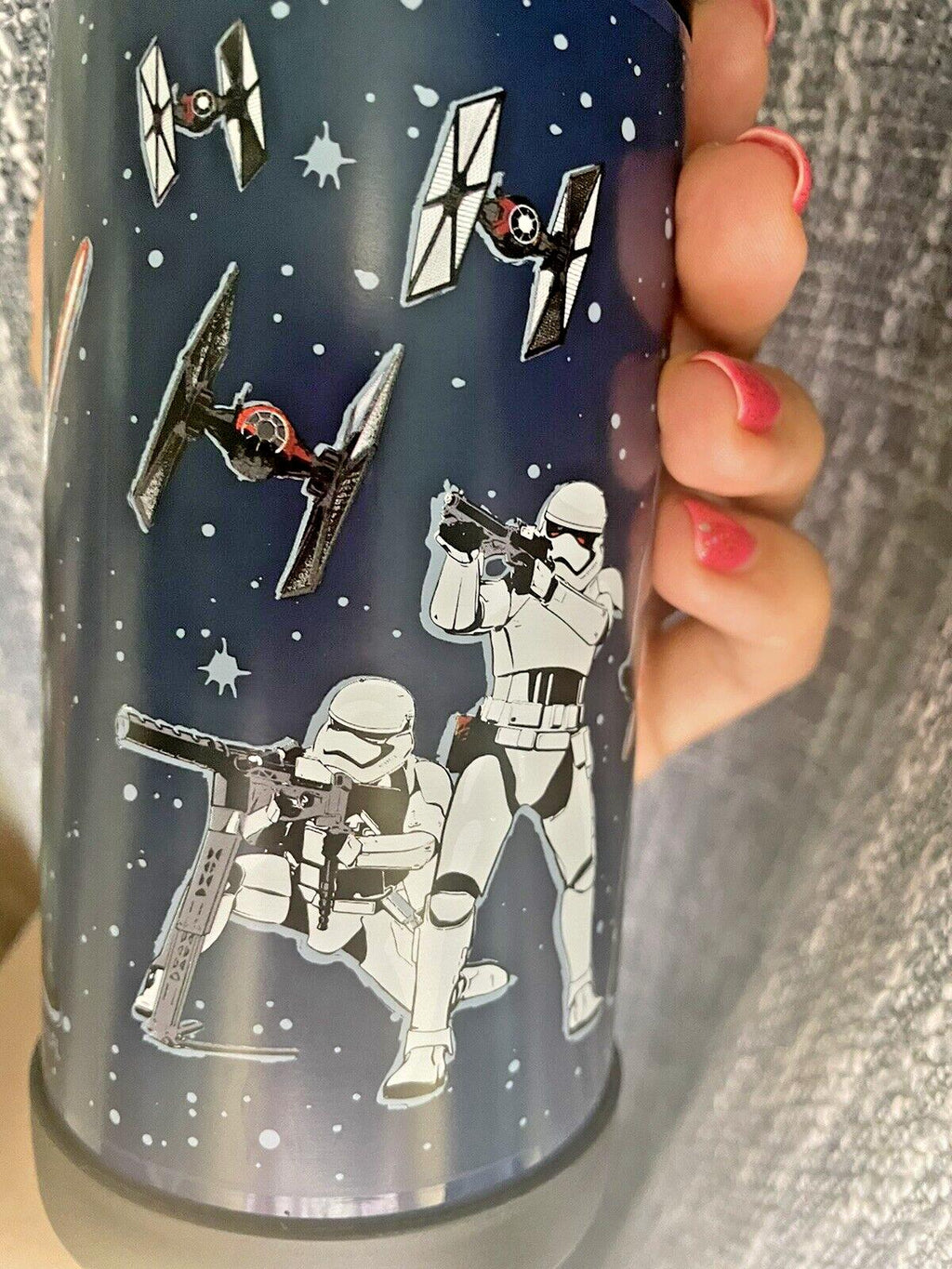 school Pottery barn STAR WARS Solo Water bottle jedi spaceship Travel storm .