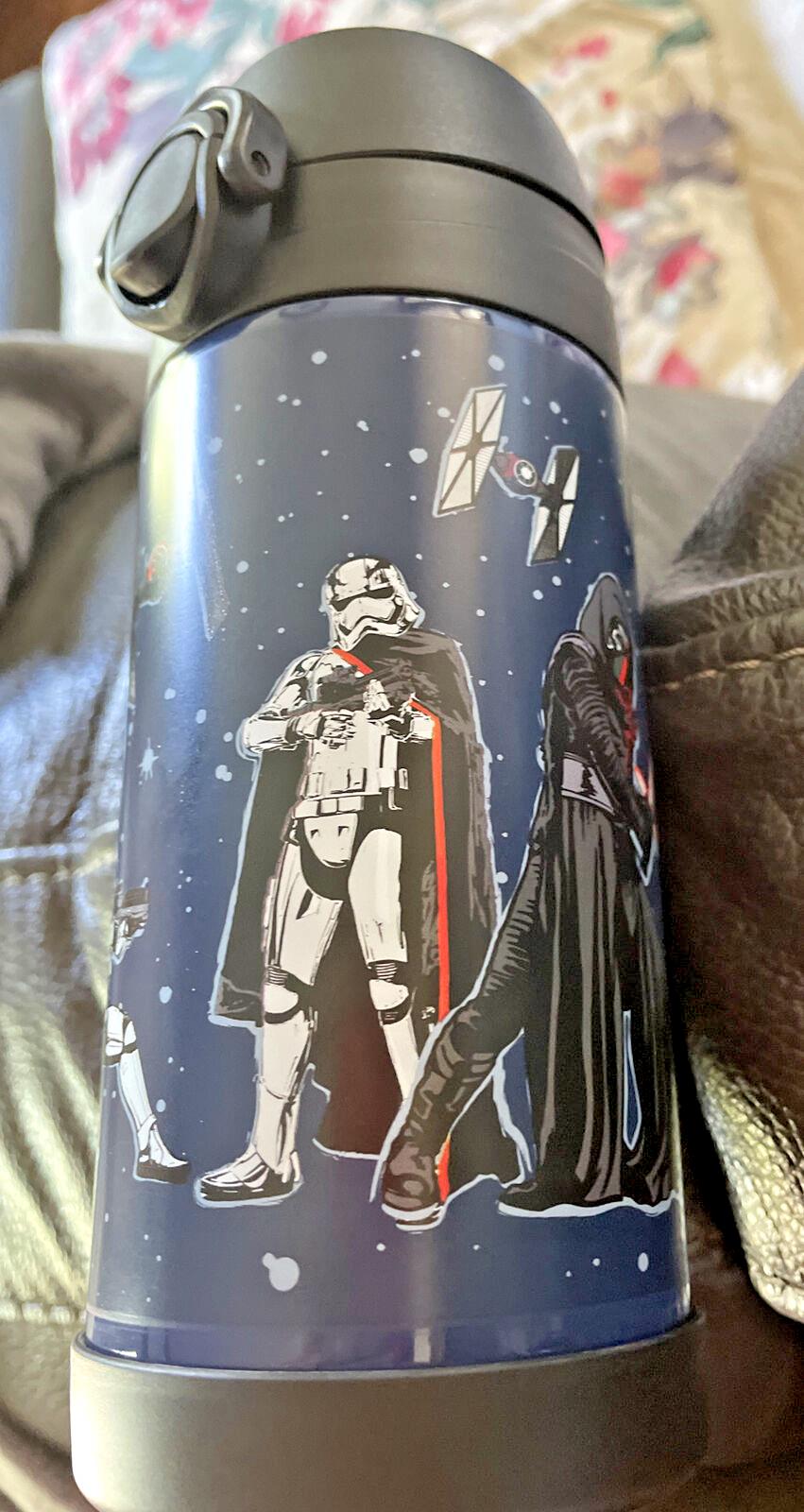 school Pottery barn STAR WARS Solo Water bottle jedi spaceship Travel storm .