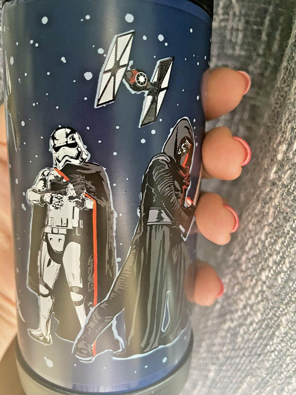 school Pottery barn STAR WARS Solo Water bottle jedi spaceship Travel storm .