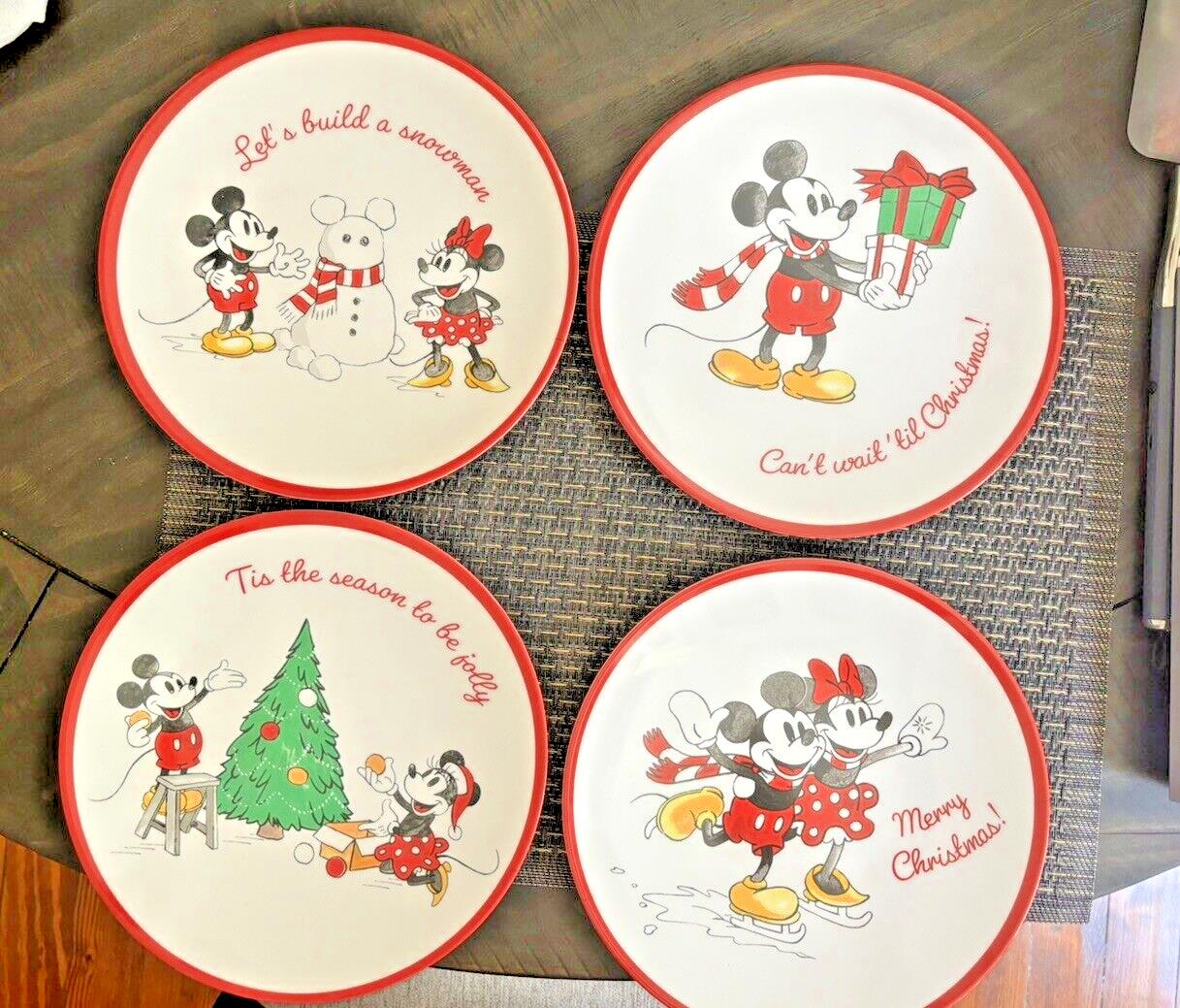 Pottery Barn DINNER SET Mickey Mouse Christmas holiday party PLATE Disney School