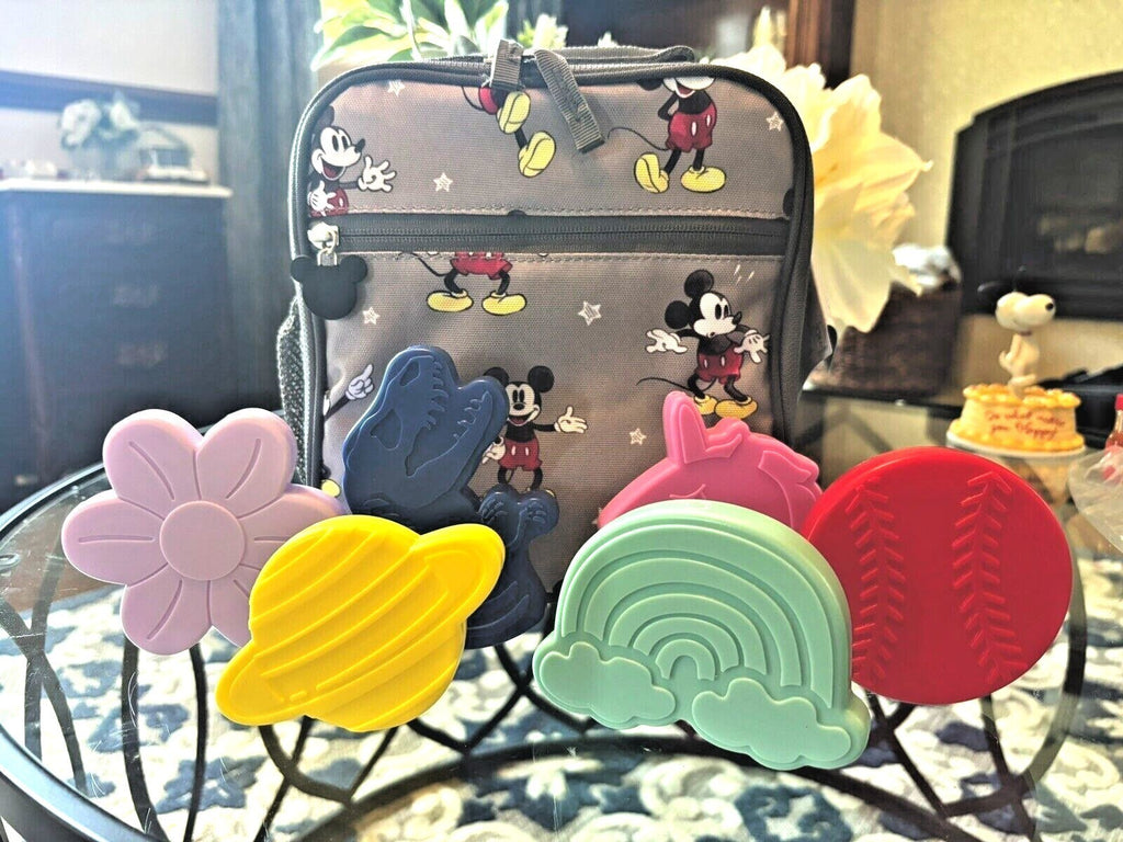 Pottery barn School Mickey Mouse LUNCH Disney +1 bag Space dinosaur travel kid ,
