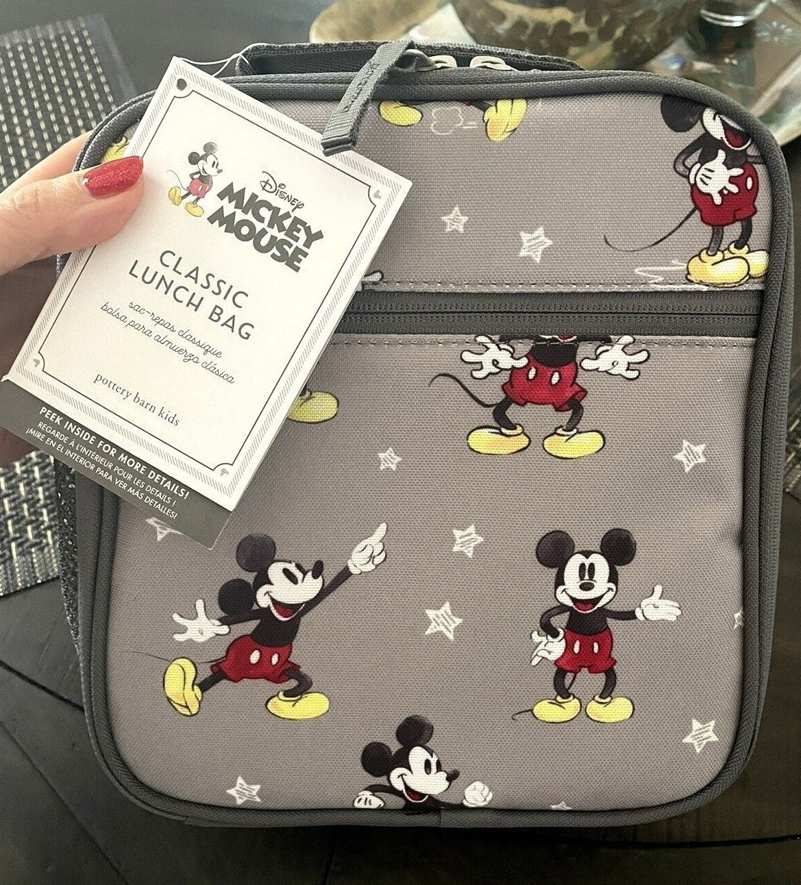 Pottery barn School Mickey Mouse LUNCH Disney +1 bag Space dinosaur travel kid ,