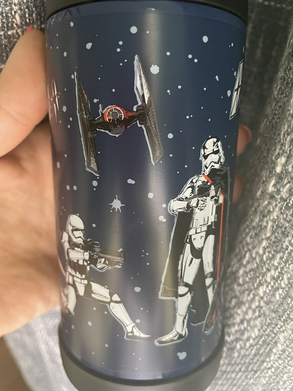 school Pottery barn STAR WARS Solo Water bottle jedi spaceship Travel storm .