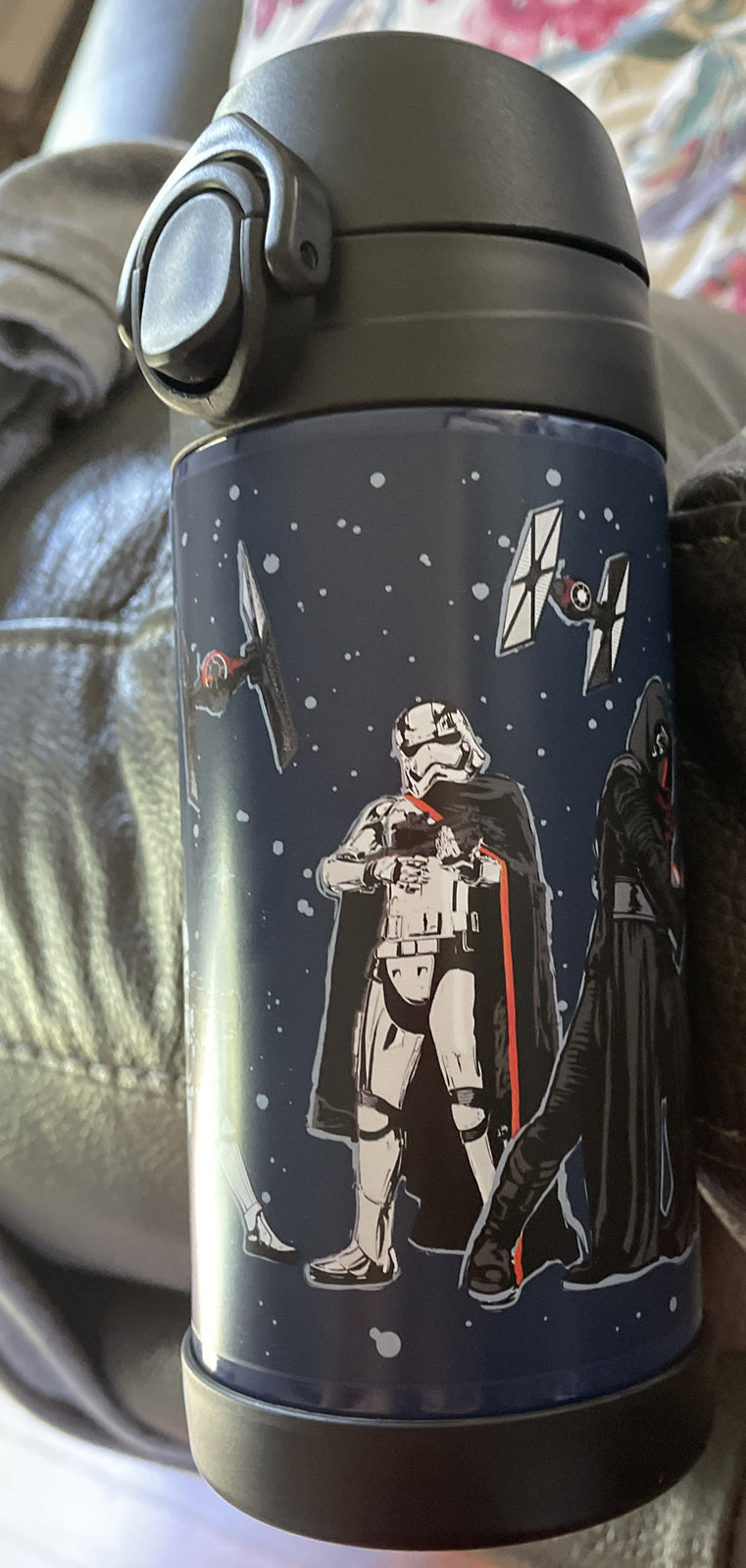 school Pottery barn STAR WARS Solo Water bottle jedi spaceship Travel storm .