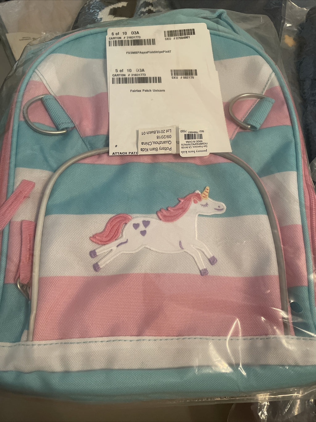 School Pre K backpack Pottery barn Unicorn rainbow Disney gift girl pink ?? .