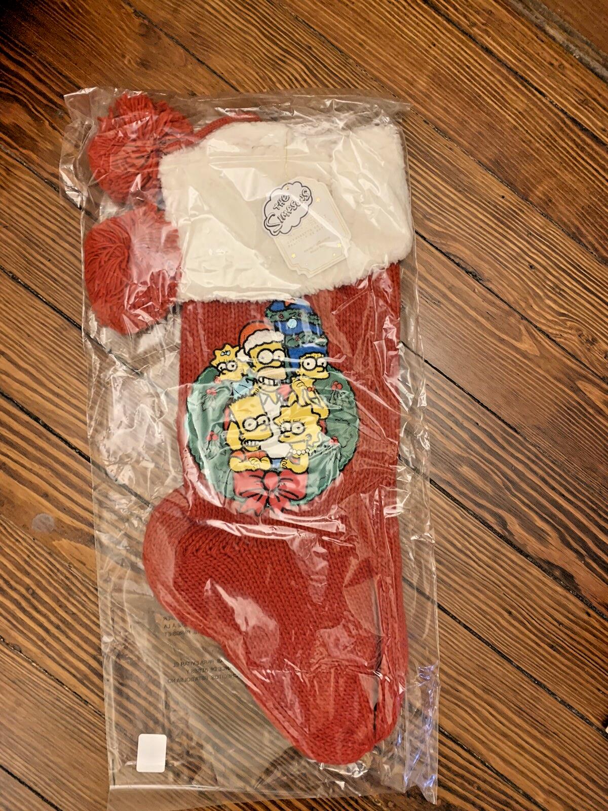 Pottery Barn Holiday Christmas stocking Simpsons Disney teen party gift school m