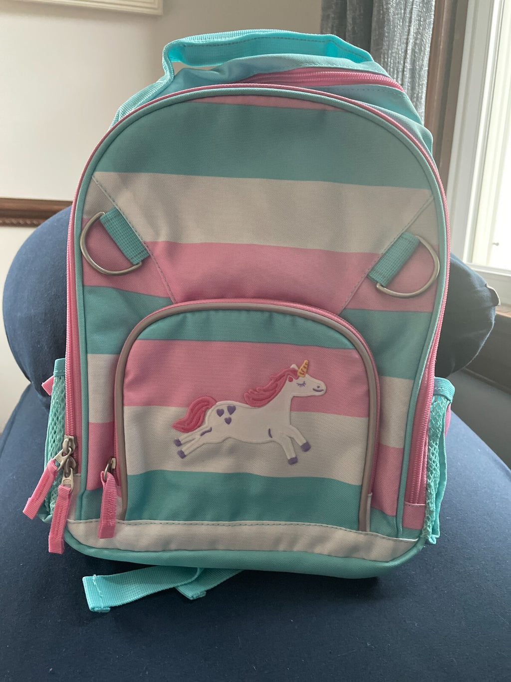 School Pre K backpack Pottery barn Unicorn rainbow Disney gift girl pink ?? .
