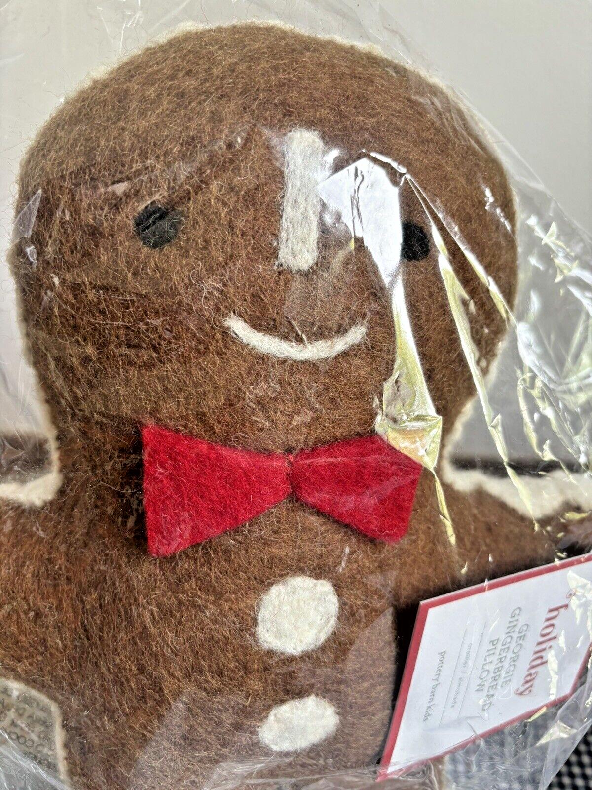 Pottery Barn Gingerbread Christmas Disney Holiday pillow gift Birthday kid r
