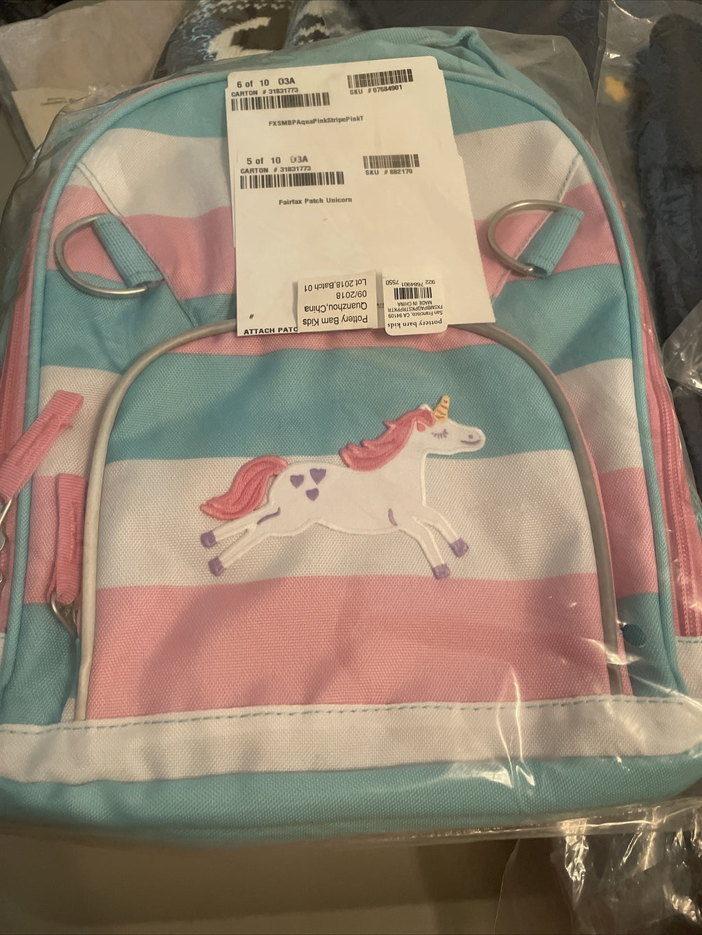School Pre K backpack Pottery barn Unicorn rainbow Disney gift girl pink ?? .