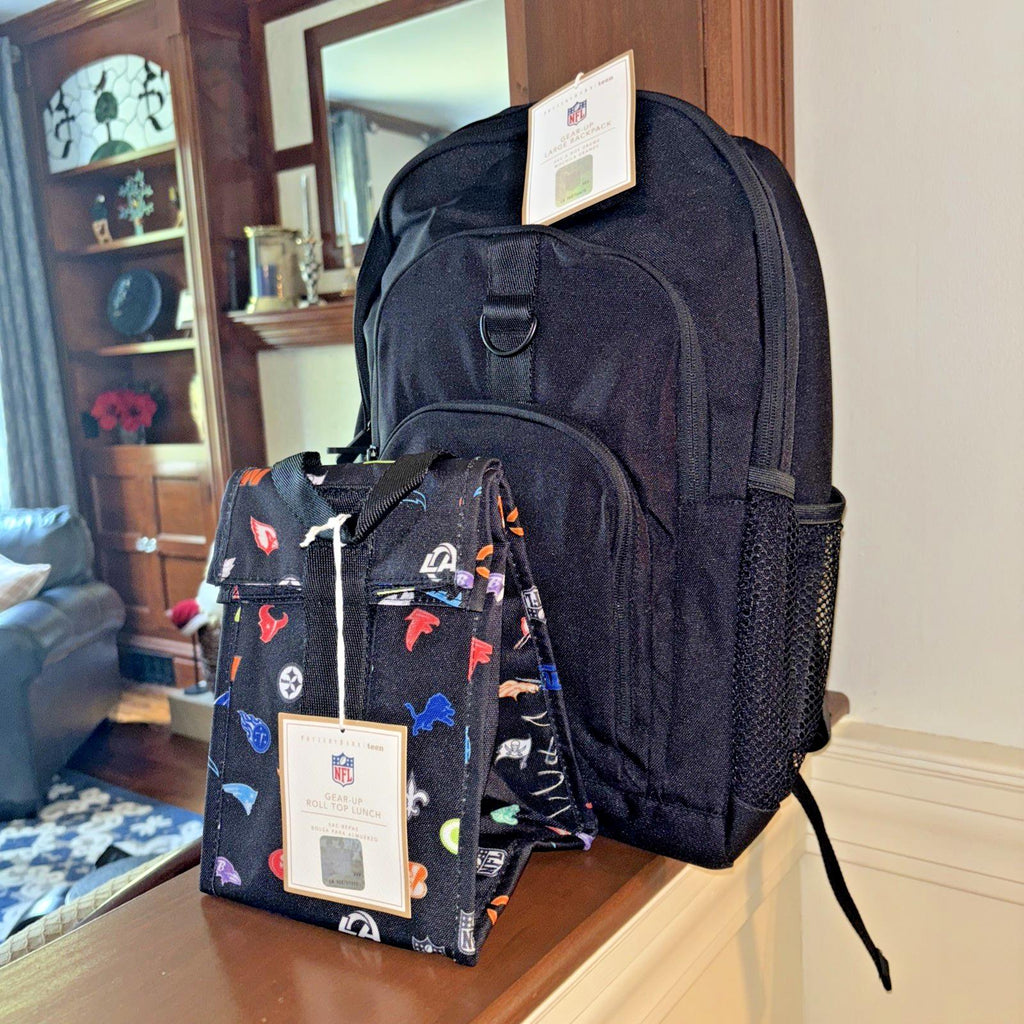 Pottery Barn School LARGE BACKPACK LUNCH Football Baseball Travel Sport BAG MLB