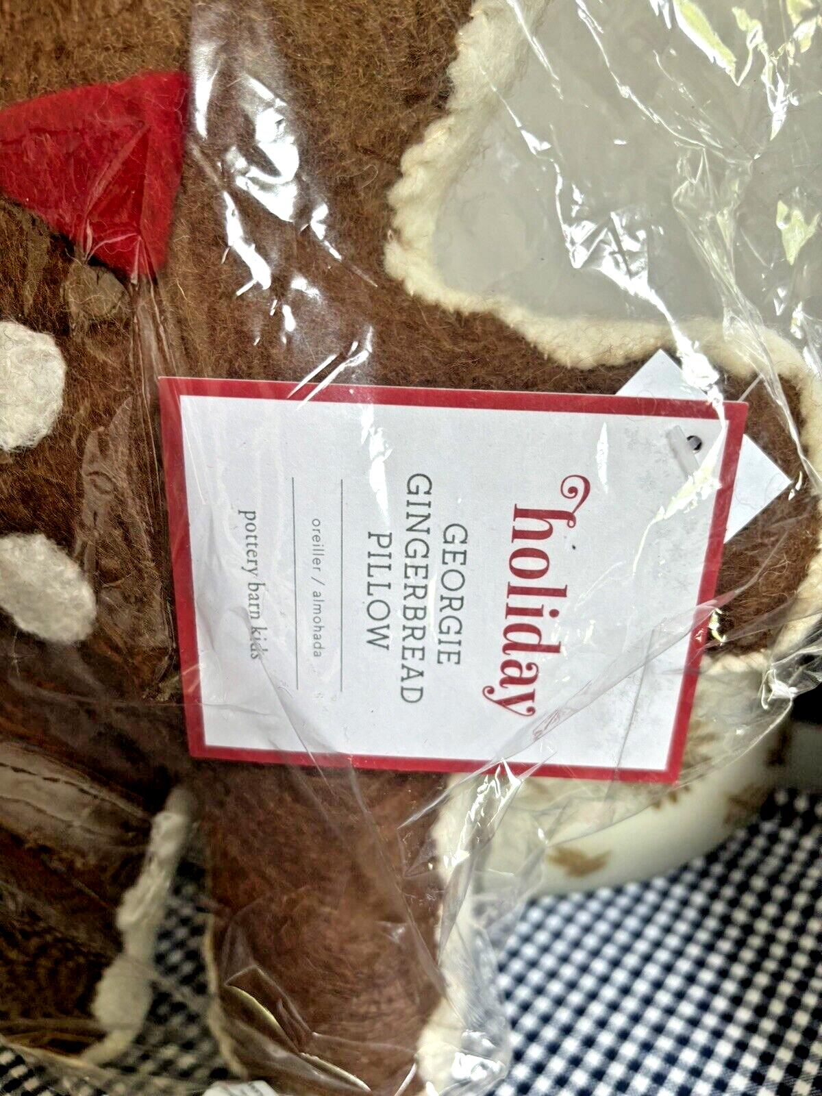 Pottery Barn Gingerbread Christmas Disney Holiday pillow gift Birthday kid r