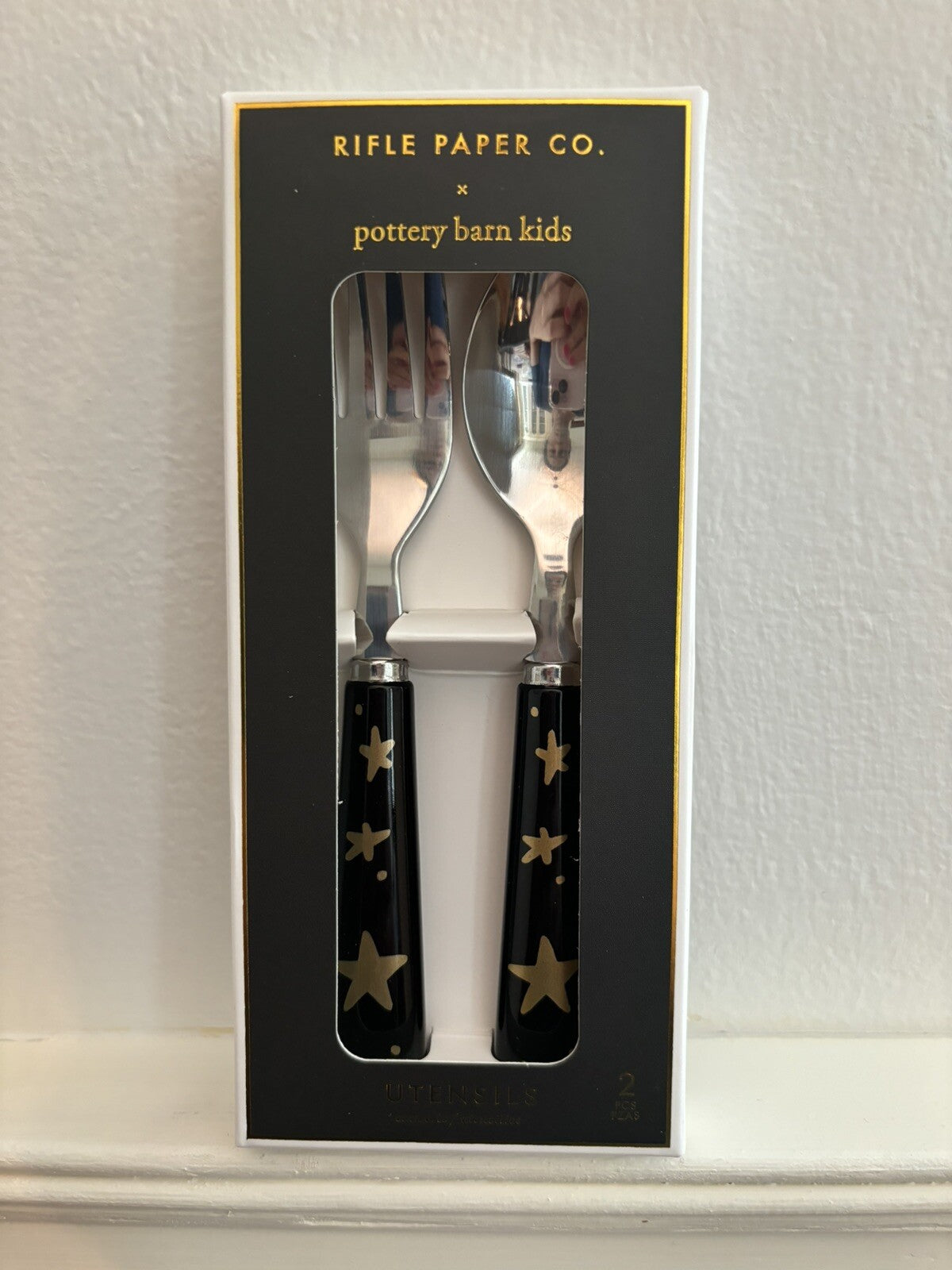 Pottery barn Disney school Lunch Holiday Halloween Star Gold party Utensil Set ]
