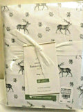 pottery barn King Deer Stag Holiday snow lodge Birthday party Pillowcase SET 2 1