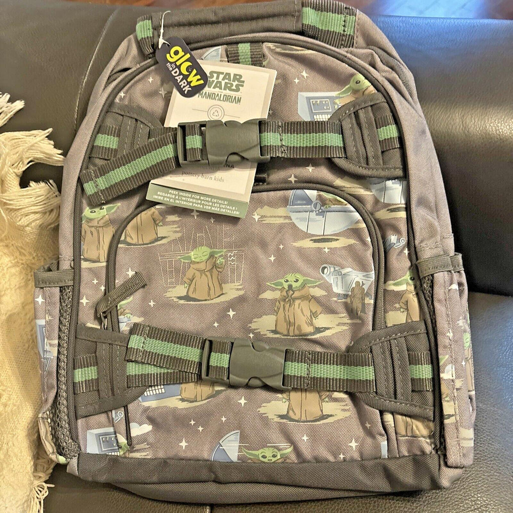 School Pottery barn Disney bag Grogu BACKPACK STAR WARS Solo Yoda + Lunch box .