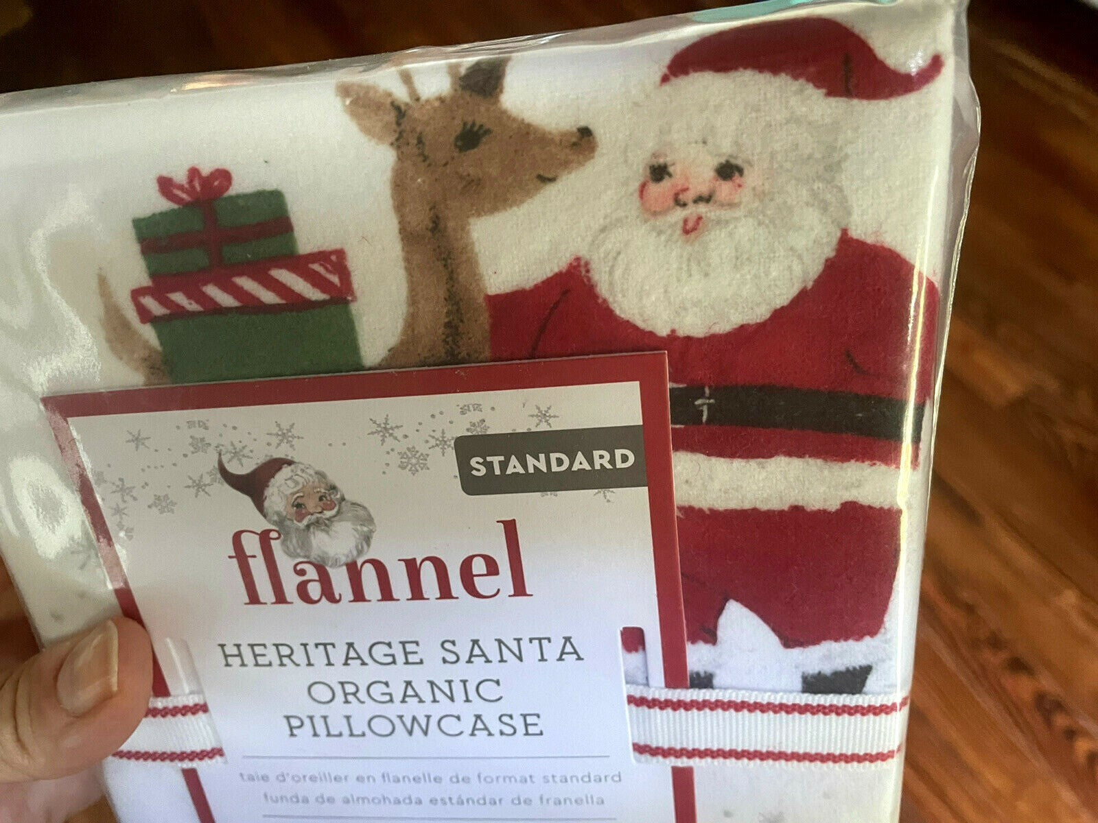 Pottery Barn holiday Heritage Christmas Rudolph Disney kid Santa Pillowcase '