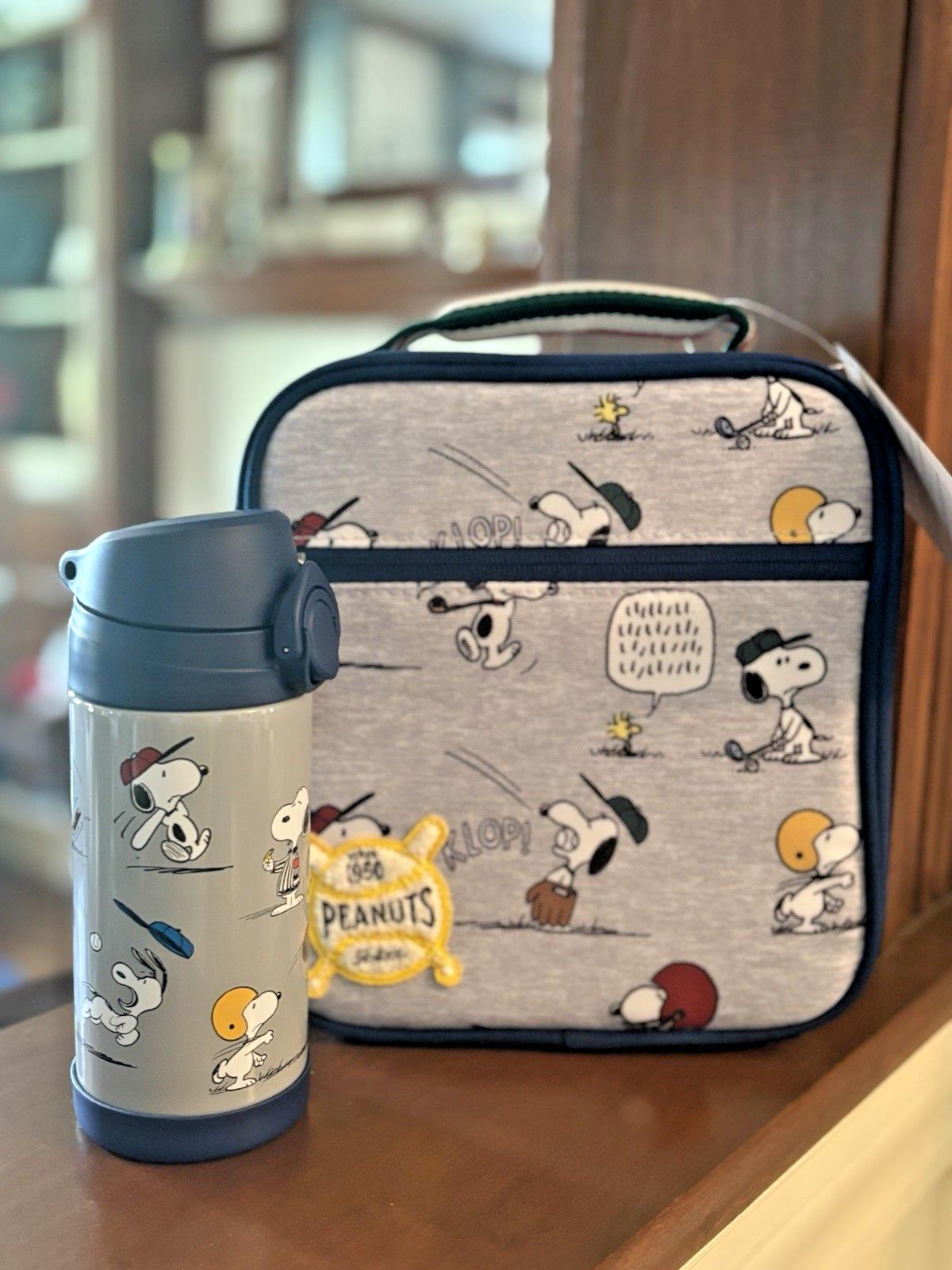 Pottery barn school LUNCH WATER Disney SNOOPY Sport travel birthday gift boy set
