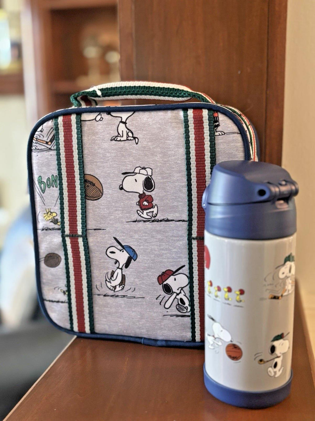 Pottery barn school LUNCH WATER Disney SNOOPY Sport travel birthday gift boy set