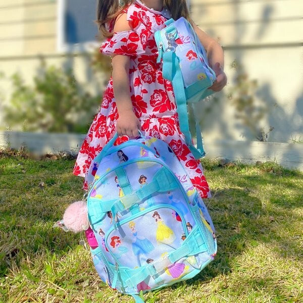 Disney School Pottery barn Backpack Travel Belle Cinderella Princess girl ?? .