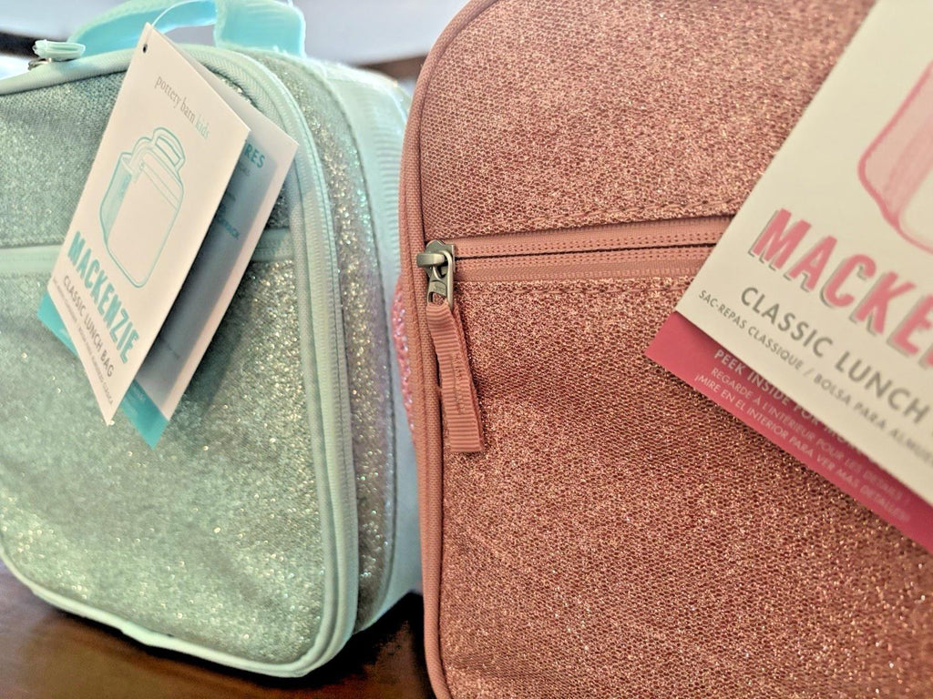 Pottery barn kids School Disney Glitter LUNCH BOX Bag Barbie Frozen Travel .