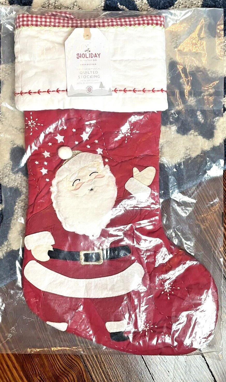 Pottery Barn Disney Holiday Christmas stocking LIGHTS MUSIC Holiday kid gift 1