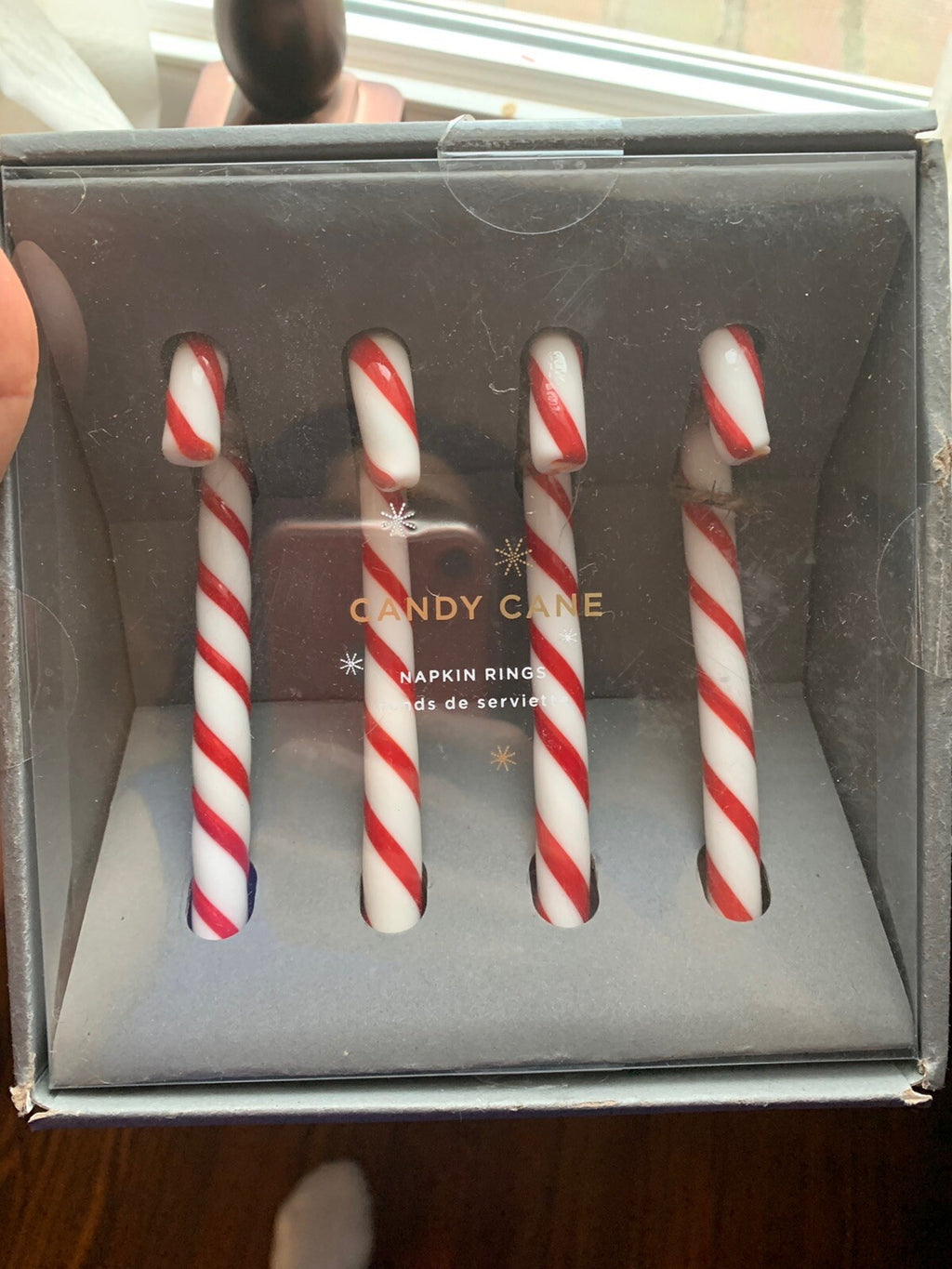 Pottery barn Holiday Candy Cane Ornament Disney Christmas party gift Gingerbread