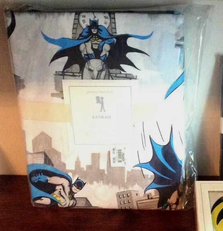 Disney Pottery barn Batman Flash hero DUVET Pillowcase Superman birthday party [