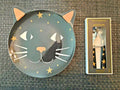 Pottery Barn Halloween PLATE+ UTENSI+CUP Holiday party black cat Dinner SET 12