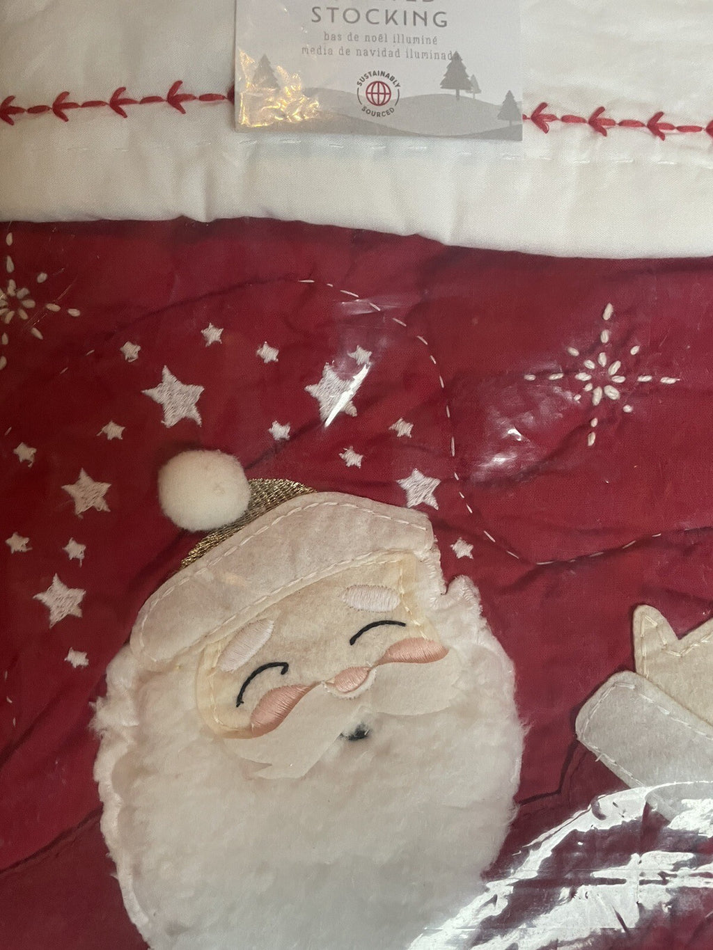 Pottery Barn Disney Holiday Christmas stocking LIGHTS MUSIC Holiday kid gift 1