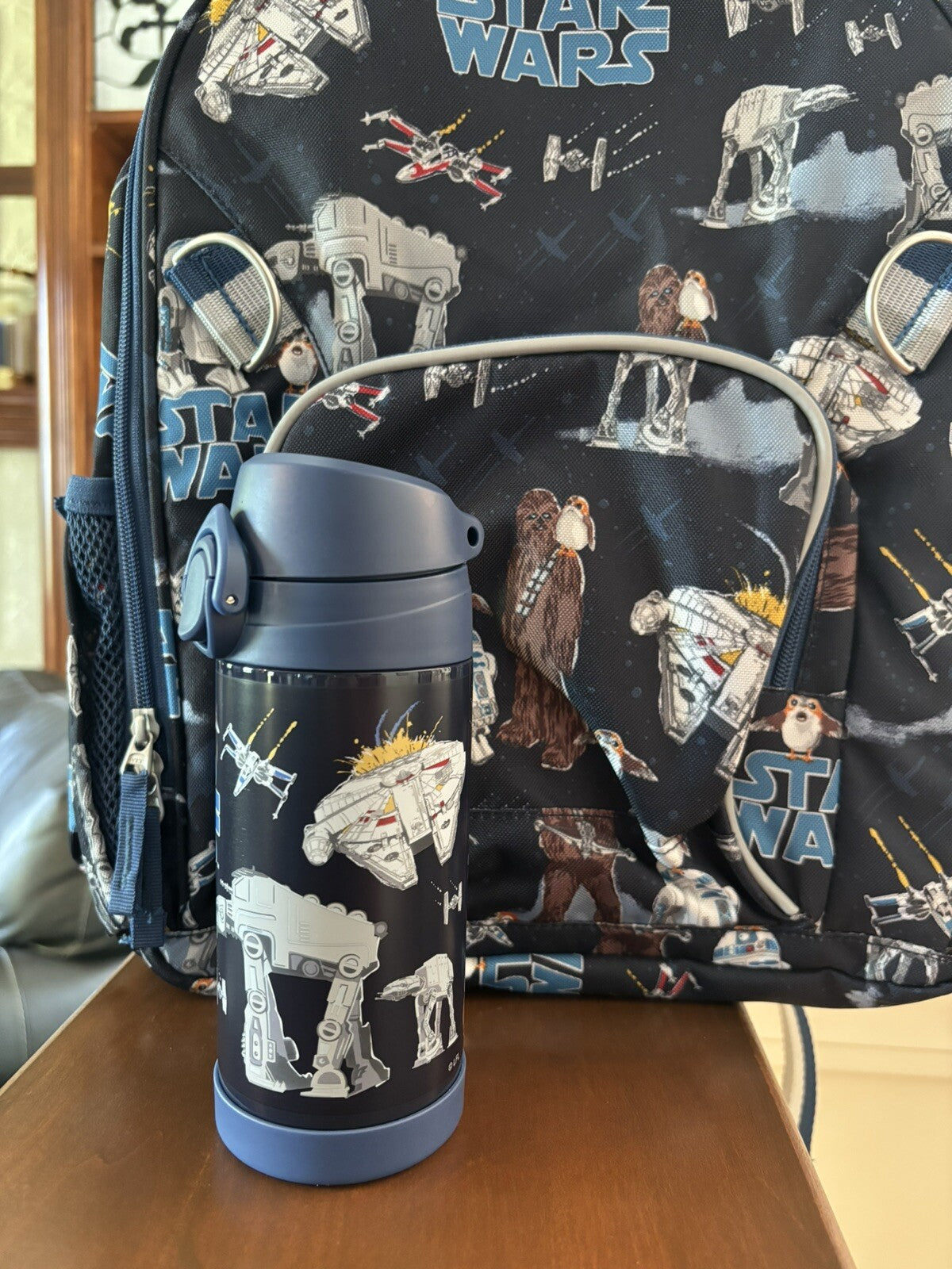 Pottery barn school STAR WARS BACKPACK disney Solo Water Bottle spaceship Jedi =