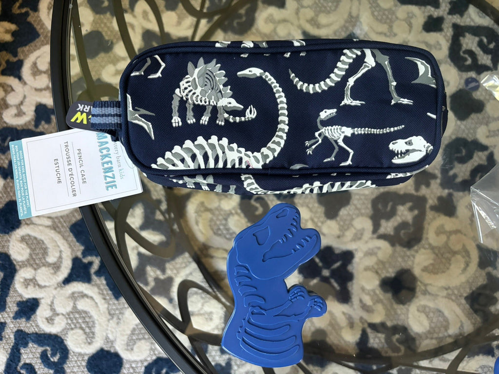 Pottery barn School Bag disney+ Pencil case boy Dinosaur Jurassic star space .