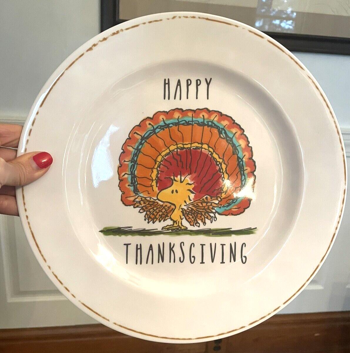 Snoopy Peanuts Pottery Barn kid Plate holiday Thanksgiving party Disney kids??