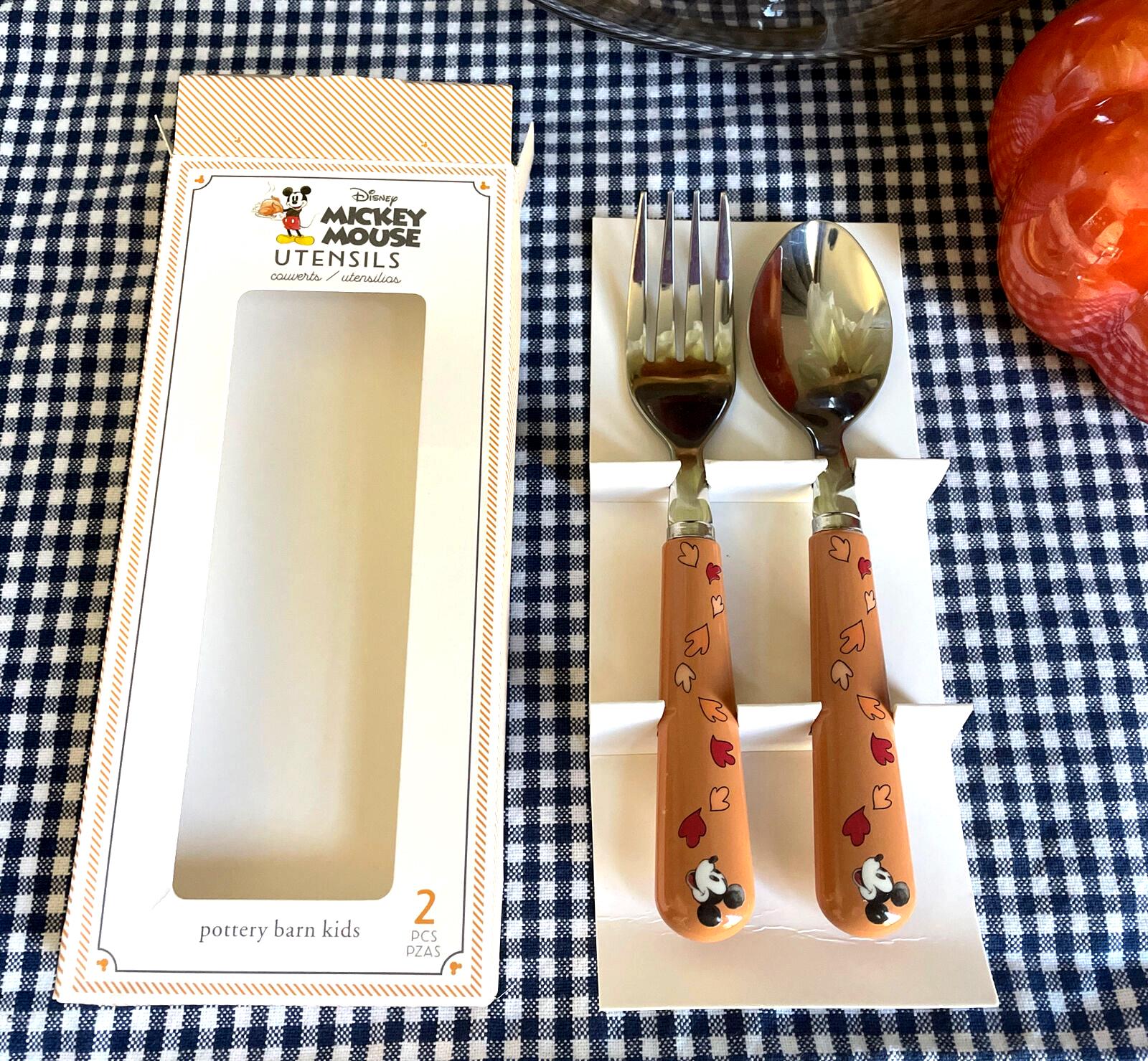 Disney school Pottery Barn Mickey Mouse Thanksgiving holiday gift party set m