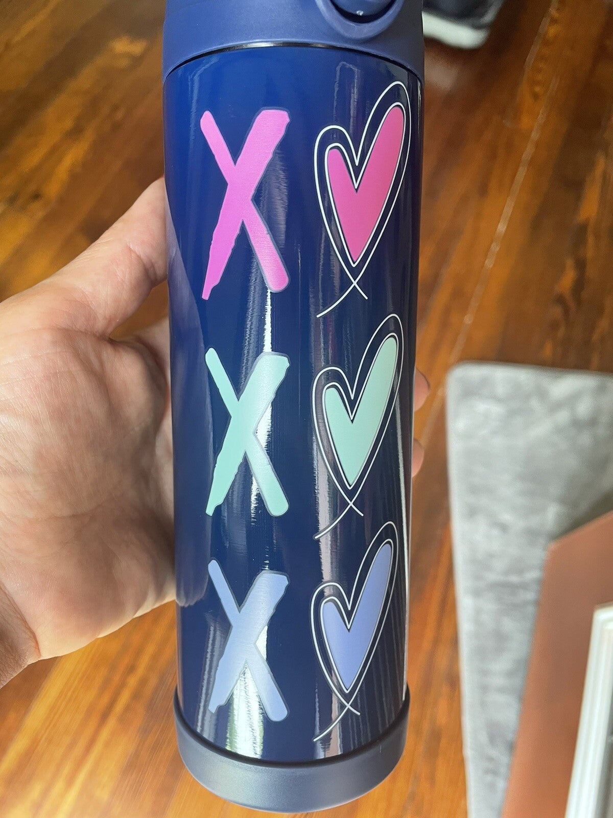 School Disney Pottery barn WATER BOTTLE star Teen Holiday Party girl heart h