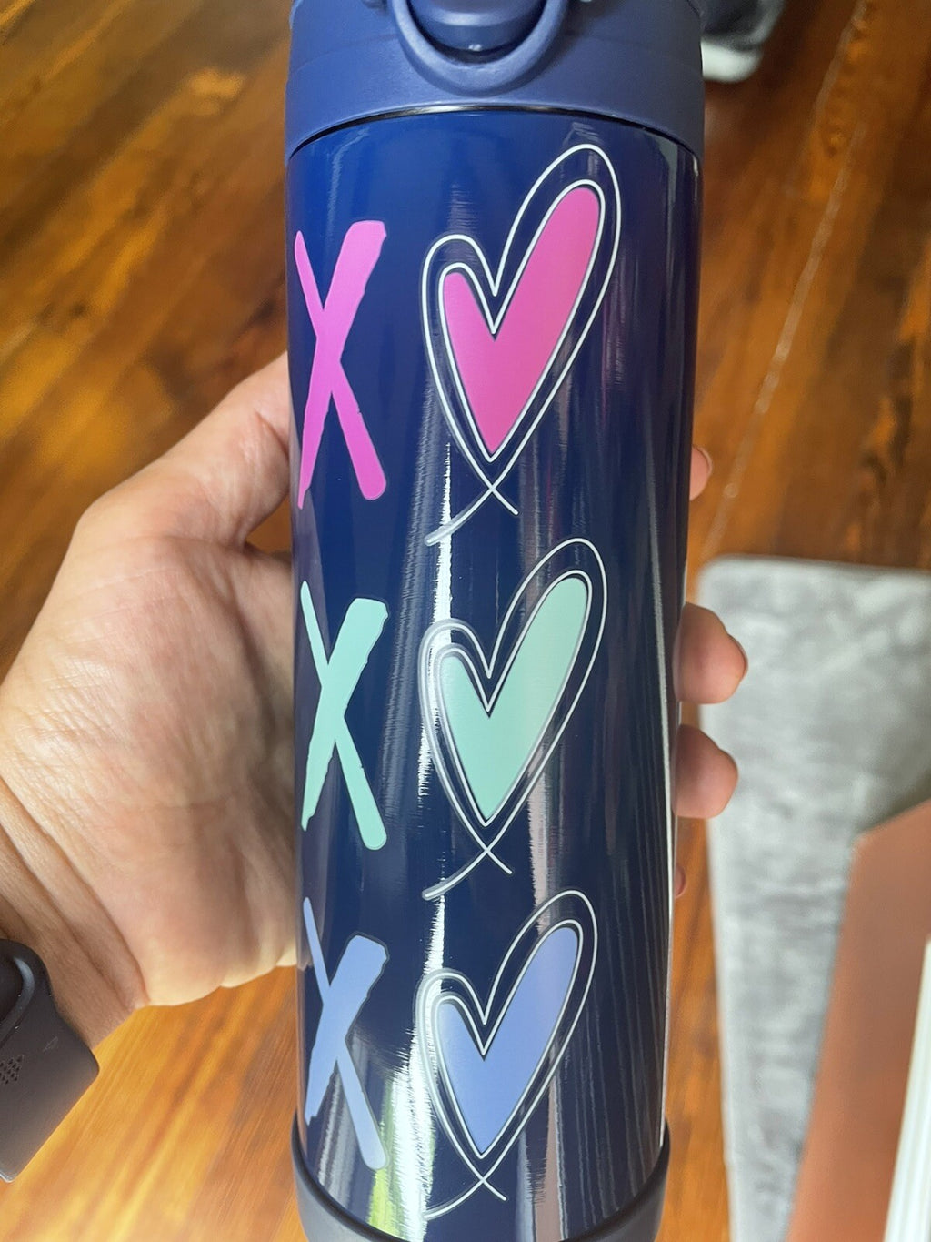 School Disney Pottery barn WATER BOTTLE star Teen Holiday Party girl heart h