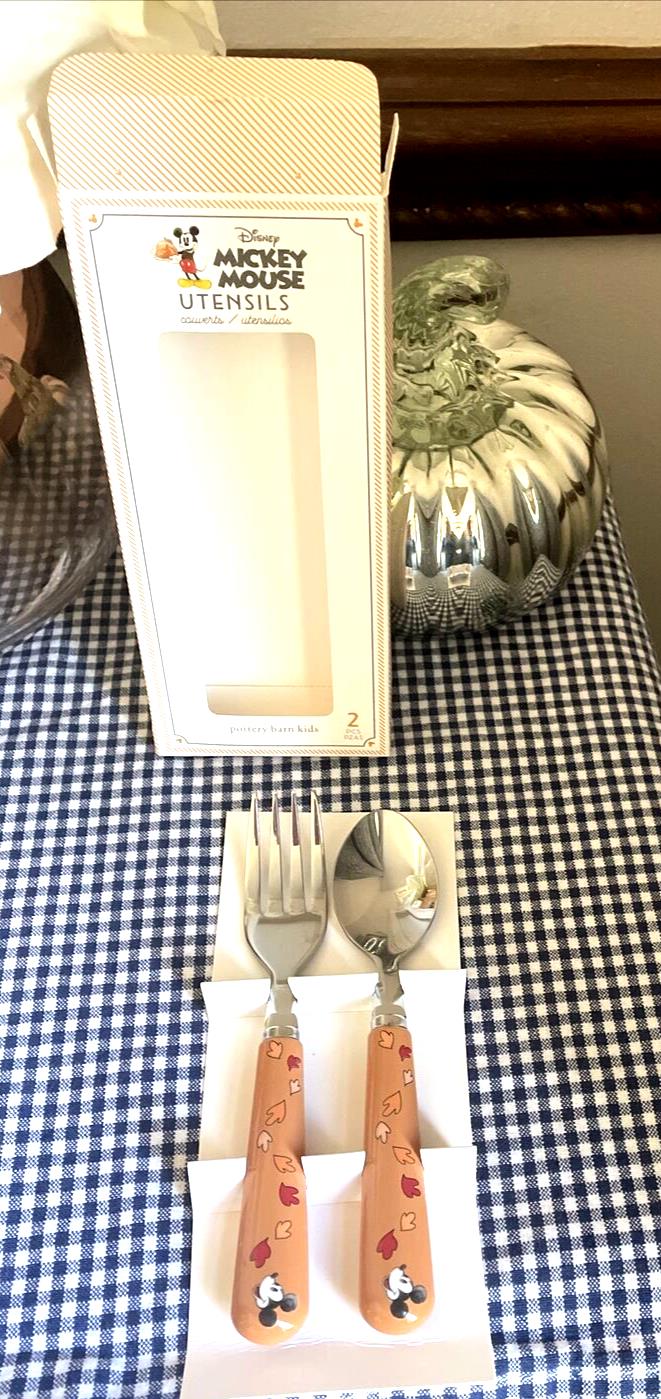 Disney school Pottery Barn Mickey Mouse Thanksgiving holiday gift party set m