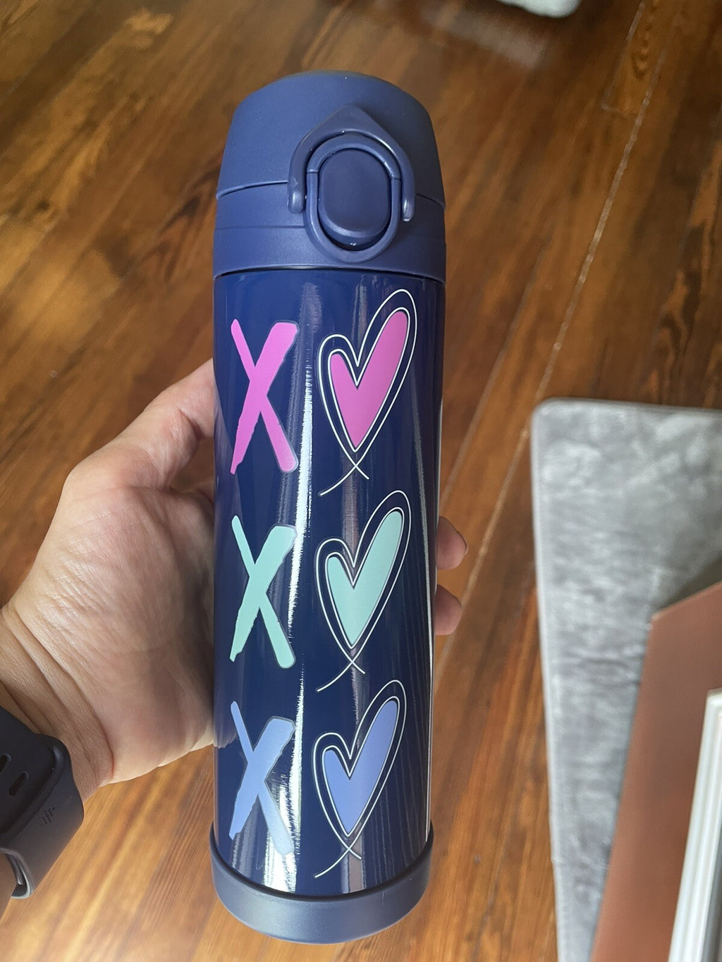School Disney Pottery barn WATER BOTTLE star Teen Holiday Party girl heart h