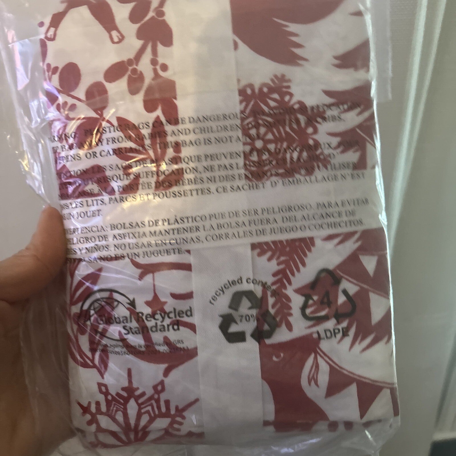 Pottery barn holiday Christmas deer red art vintage party gift Pillowcase y
