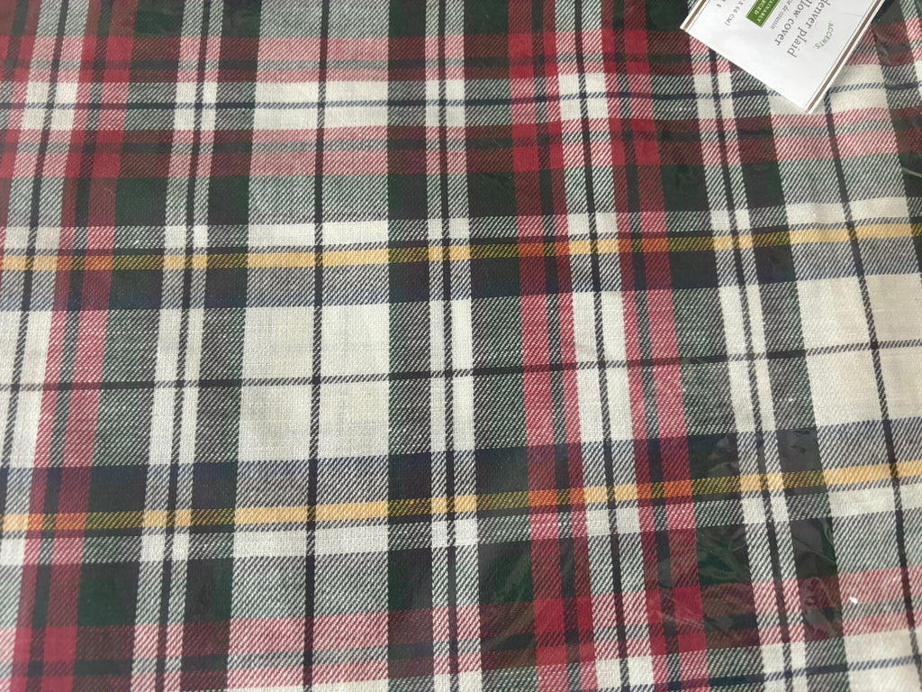 Pottery Barn Disney Plaid Pillow cover Sham Holiday Christmas party gift '