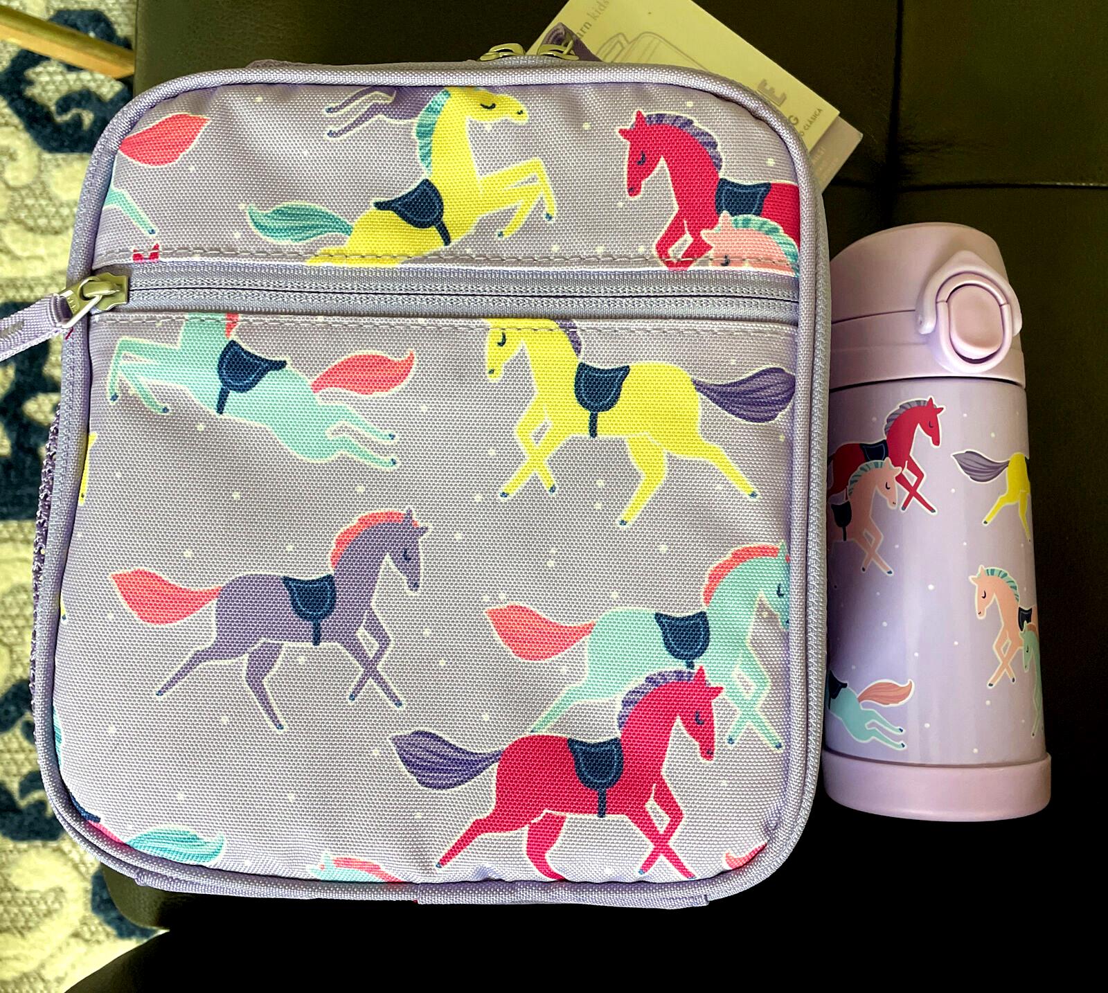 School Pottery Barn Disney Lunch Box Travel Bag +WATER unicorn girl gift ?? .