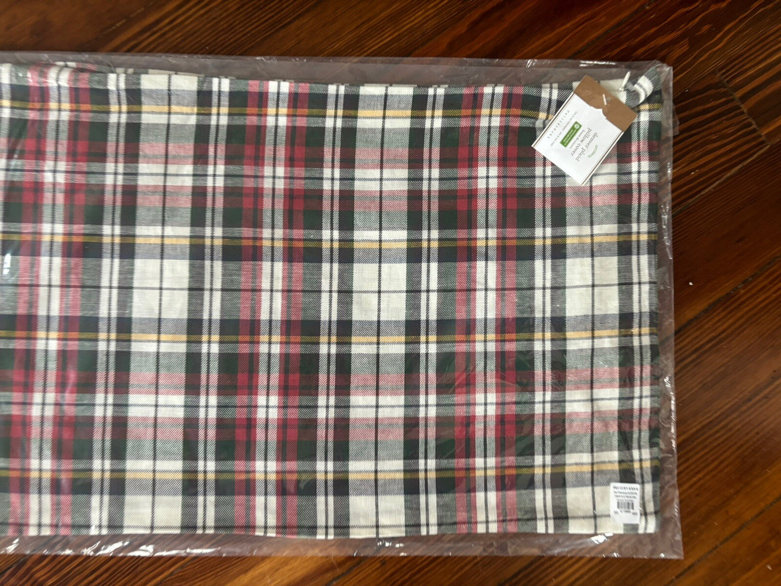 Pottery Barn Disney Plaid Pillow cover Sham Holiday Christmas party gift '