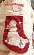 Pottery Barn Holiday Christmas stocking Snowman gift party disney school girl r