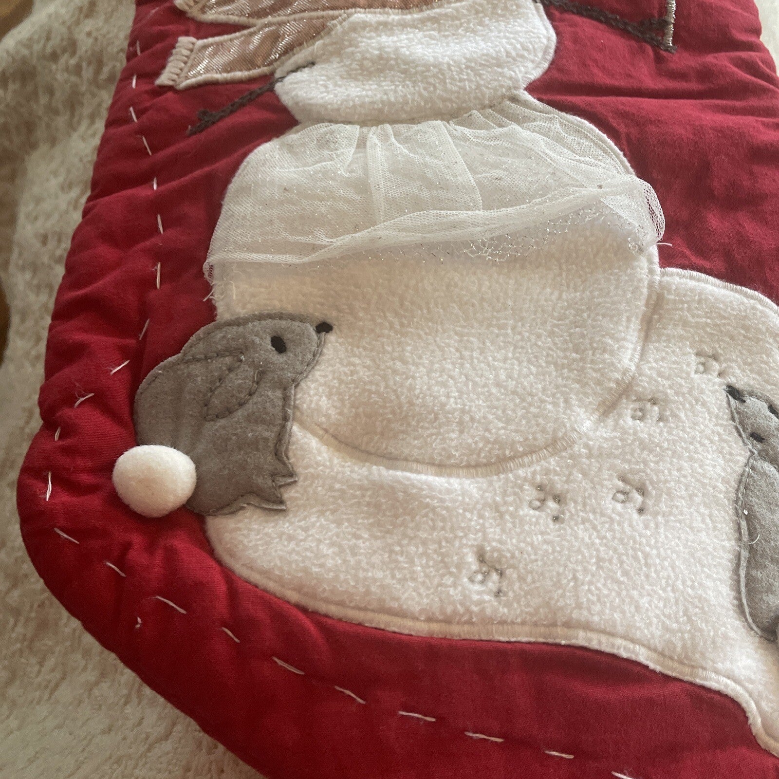 Pottery Barn Holiday Christmas stocking Snowman gift party disney school girl r